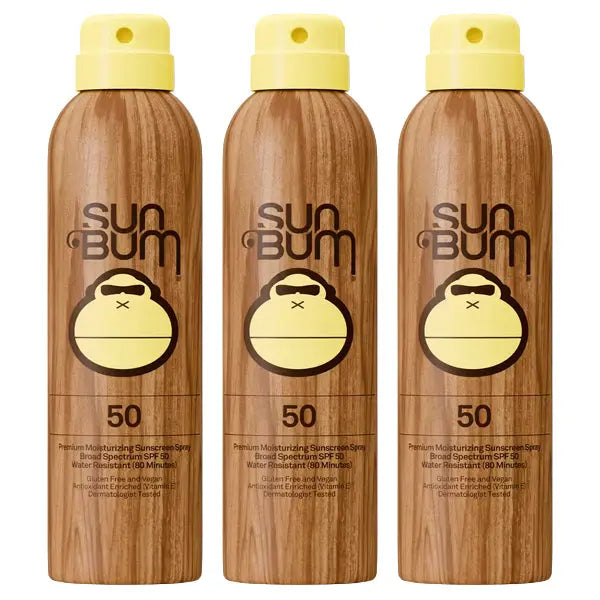 3 Pack - Sun Bum Sunscreen Spray Original SPF 50 Broad Spectrum 5oz Sun Bum